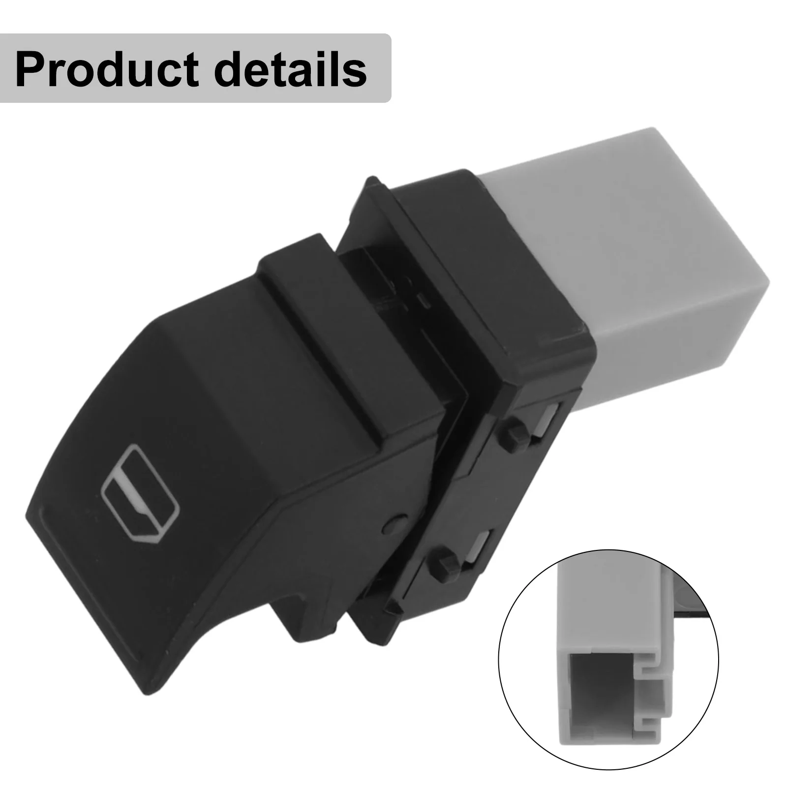 Car Window Control BLACK Switch Easy Use High-quality Materials Wear-resistant Non-deformable For Skoda For Fabia