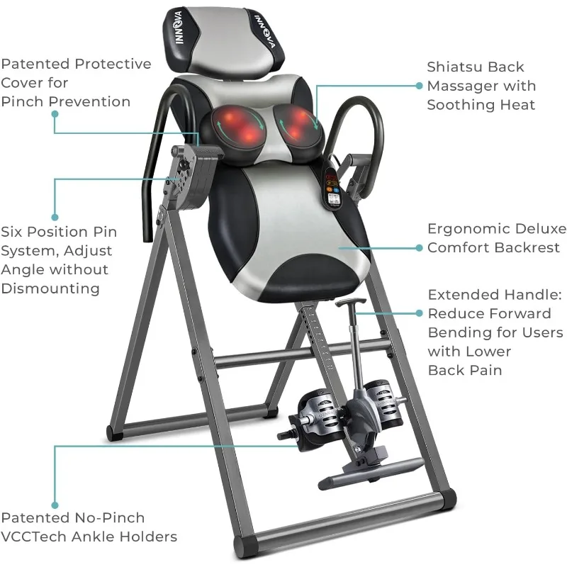 ITM5000 Therapeutic Heat And Shiatsu Massage Inversion Table