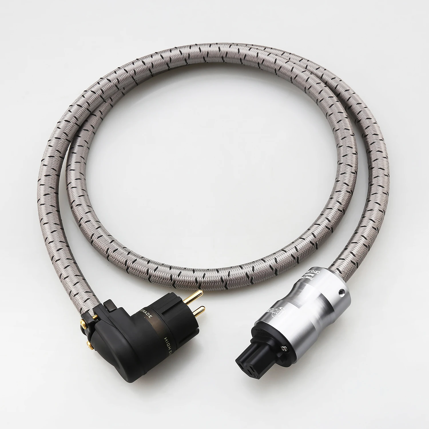 hifi-end-angled-eu-schuko-power-cable-right-angle-type-f-plug-to-iec-c13-16mm-diameter-for-amplifier-dac-hifi-audio