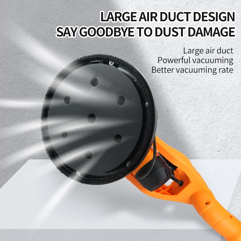 220v Wall Sander Tools Electric Wall Putty Sander Folding Large Handle with Light  for Sale Electric Sander view 3