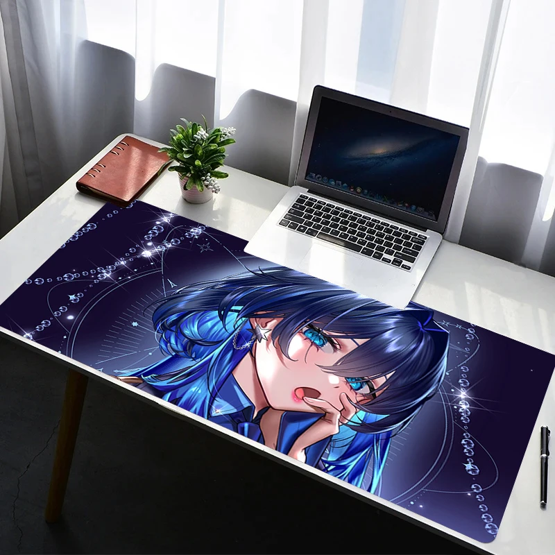 

Gaming Mouse Pad Desk Mat Gamer Professional Hololive Ouro Kronii Premium Mousepad Speed Control Accessories Keyboard Pad