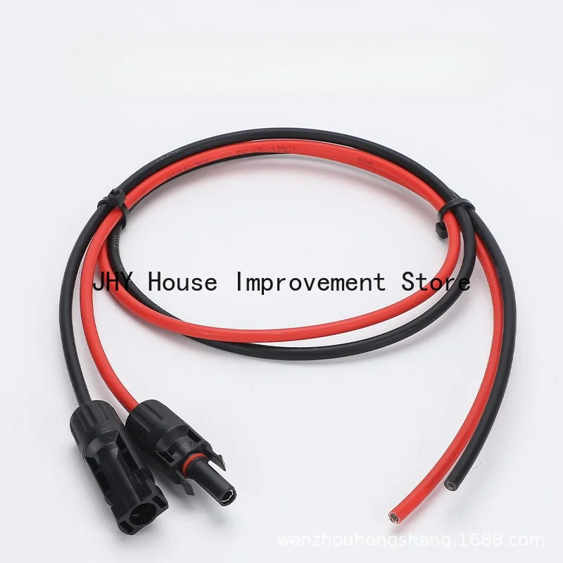 Black/Red Solar Panel PV Cable Rated 2.5mm2 4mm2 with Waterproof Connector for Solar Energy System