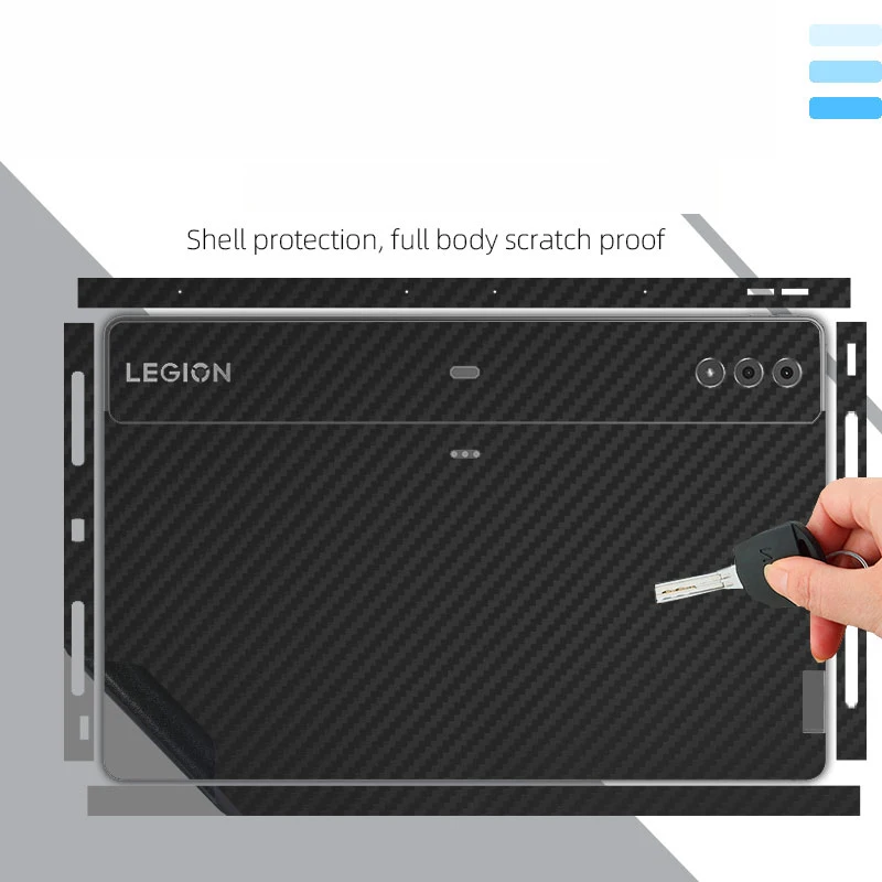 Pre-cut 1PCS Back+Side Skin Sticker Case Cover Protective Film For For Lenovo Legion Y900 TB570FU 14.5