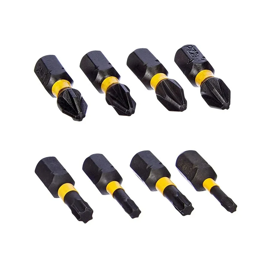 DEWALT 10 in 1 Right Angle Drill Adapter with Bit Set PH/PZ/TORX 150mm Impact Ready Hex Bit Holder DT71517T-QZ