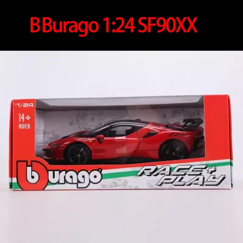 

Bburago масштаб 1:24 SF90XX спортивный автомобиль из сплава модель автомобиля статическая коллекция украшенные праздничные подарки игрушки сувенирный подарок
