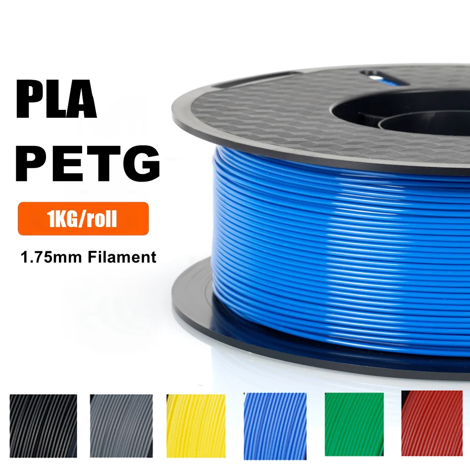 Imagem -02 - Kingroon Tpu Petg Pla Filamento 1.75 mm 2.2lbs1kg Carretel Materiais de Impressora 3d de Múltiplas Cores 100 sem Bolha Filamento de Impressora 3d