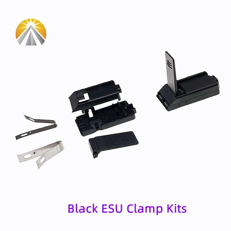 5 PCS ESU Clamp Kits Assembled In Blue Grey Black Color For Electrosurgical Patient Board Grounding Cable