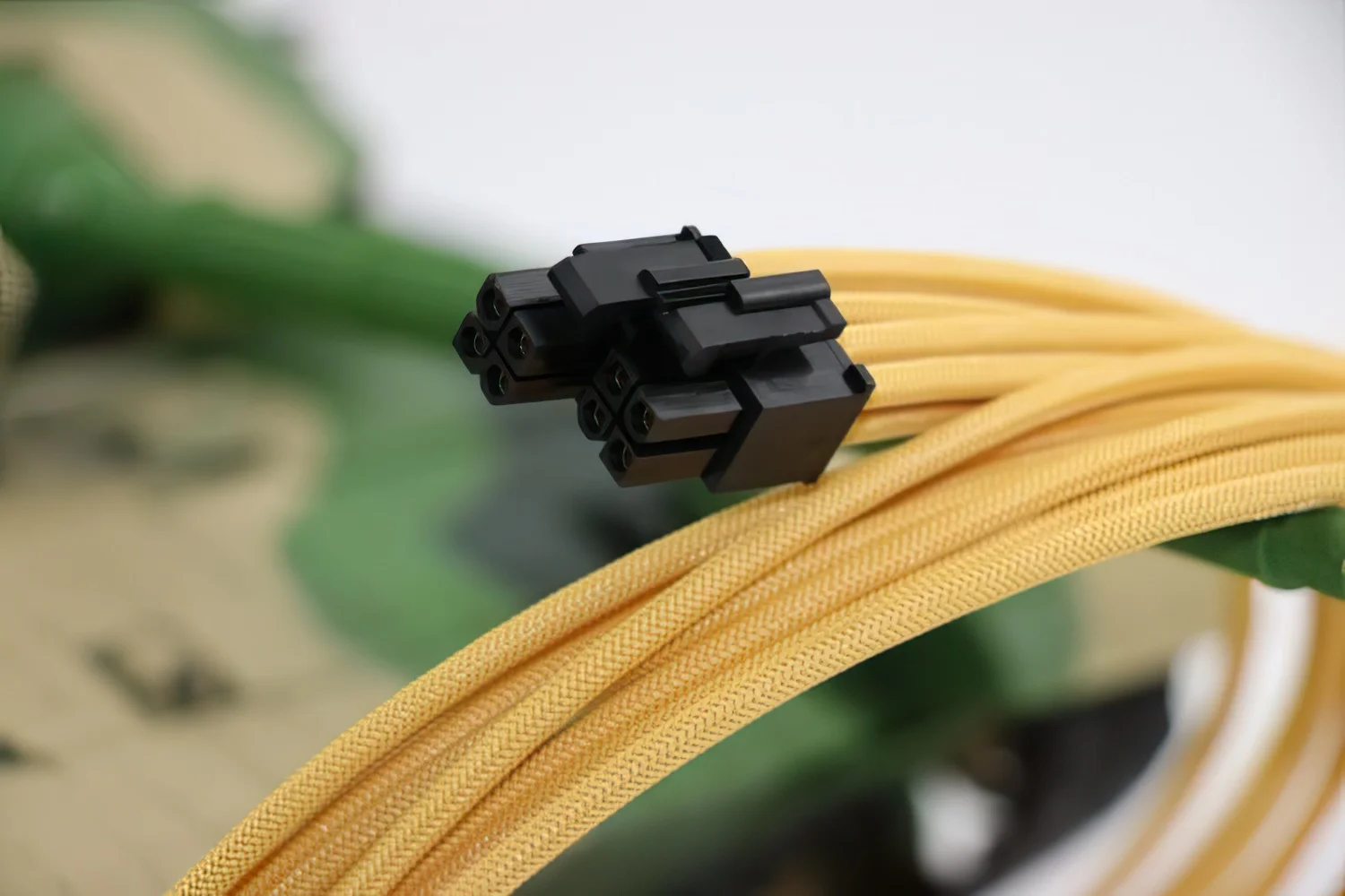 Gnorium 4+4P CPU Power Silicone Module Cable Nylon Braided Sleeving CB8sUMSB