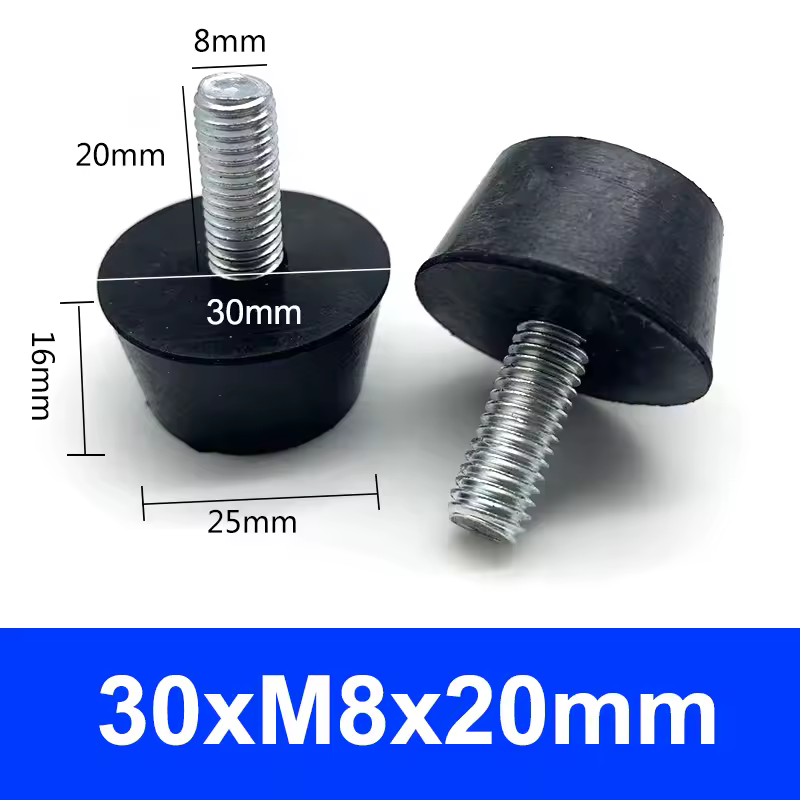 Rubber Adjustable Feet Pad With Screw M6 M8 M10 Table Chair Balck Leveling Foot Pad Furniture Leg Anti-shock Protections - Image 14