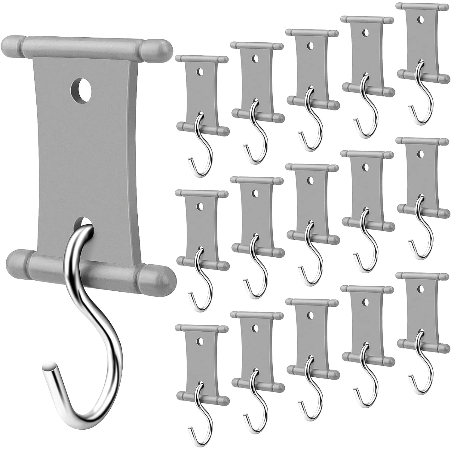 4/8 Pcs S Shaped Camping Awning Hooks Clips RV Tent Hangers Light Hangers With Holes For Caravan Camperb Accessories