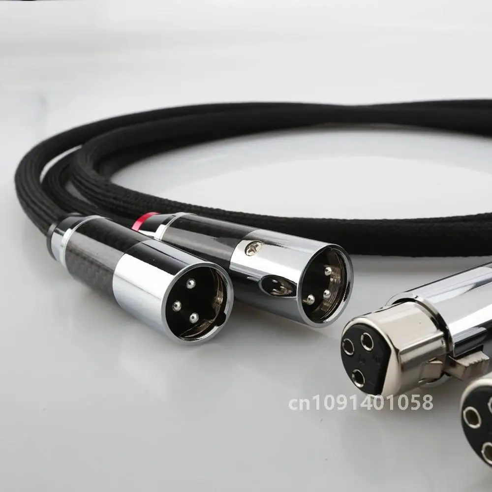 

High Quality Audiocrast 99.998% OFC Silver Plated Copper HIFI Silver Plating XLR Plug Interconnect Audio Cable