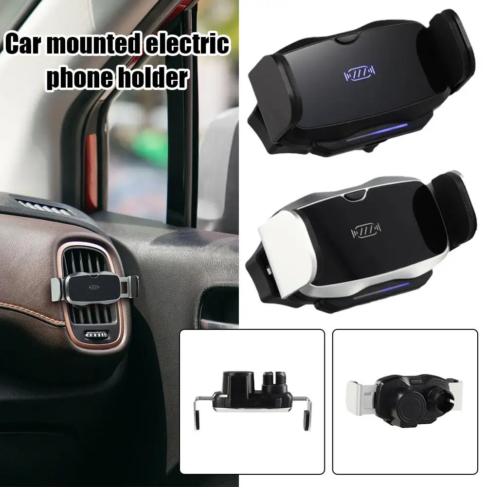 Car Electric Phone Holder In Car Automatic Air Vent Mount Stand Universal Mobile Phone Holder For IPhone 14 For Samsung Y1T9