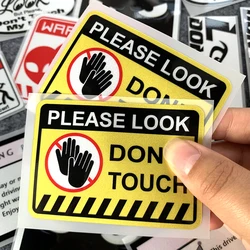 Warning Stickers Reflective Danger Banning Signs Reminder Decal Motorcycle Laptop Luggage Snowboard DIY Accessories