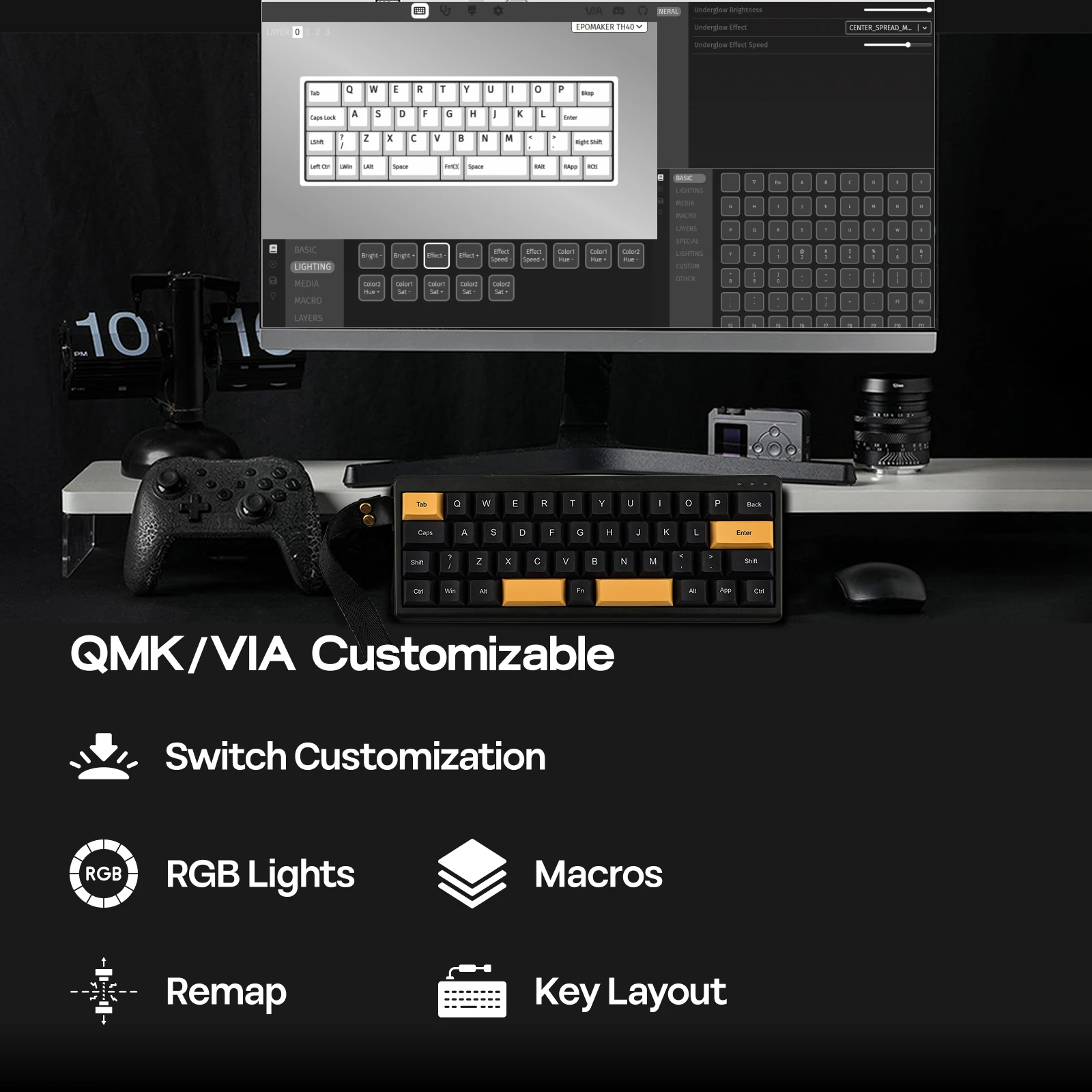 EPOMAKER TH40 VIA Ultra-Compac - Gaming Keyboard 1 Hand review and price