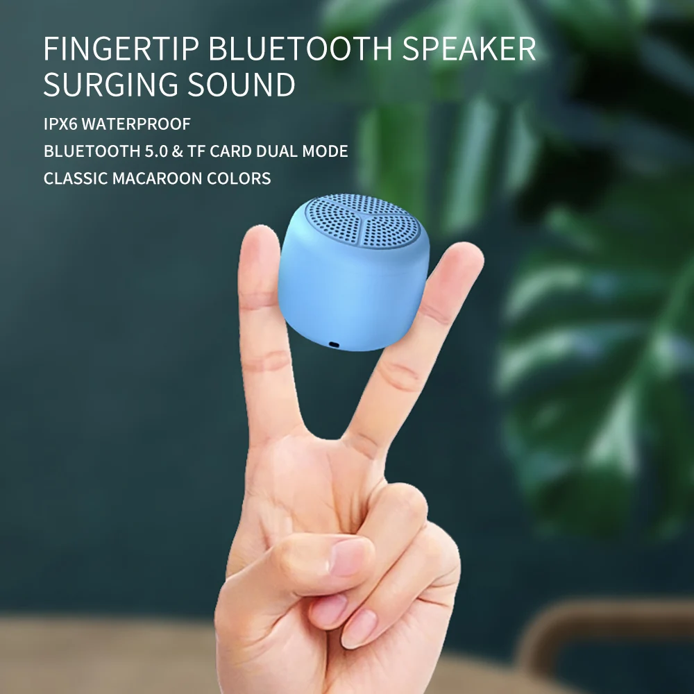 Super Mini Bluetooth Speaker TF card can be inserted IPX6 Waterproof Bracelet storage Portable Outdoor Speakers