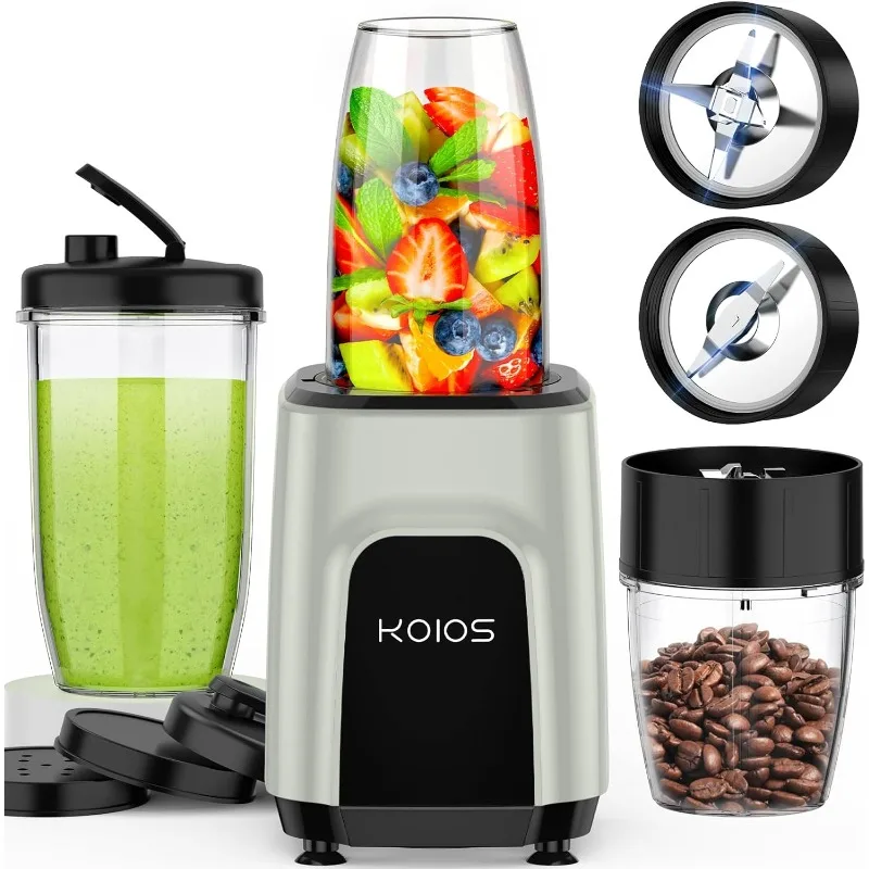 

KOIOS 900W Countertop Blenders for Shakes and Smoothies, Protein Drinks Baby Food Nuts Spices, Grinder for Beans, 11 Pcs