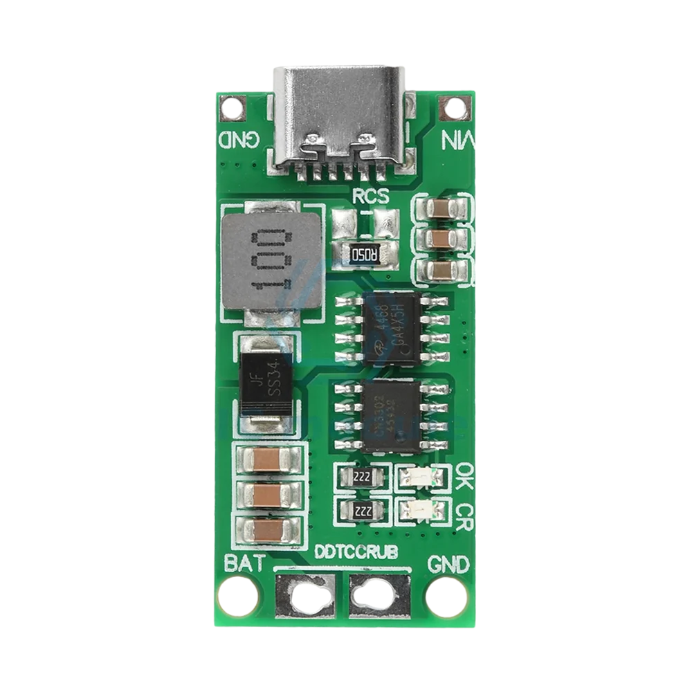 2S/3S/4S 1-4A Booster Module Lithium Polymer Battery Charger Module Type C DC 3-6V 8.4V 12.6V 16.8V