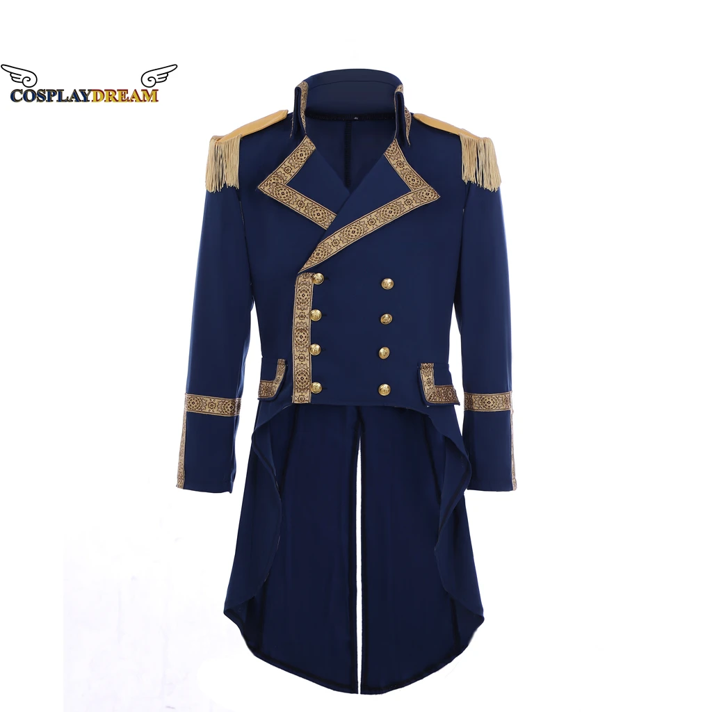 

Hamilton Coat 18th Century Mens Royal Military Medieval Uniform Jacket Colonial Tuxedo Cosplay Medieval Tailcoat Cosplay Costume