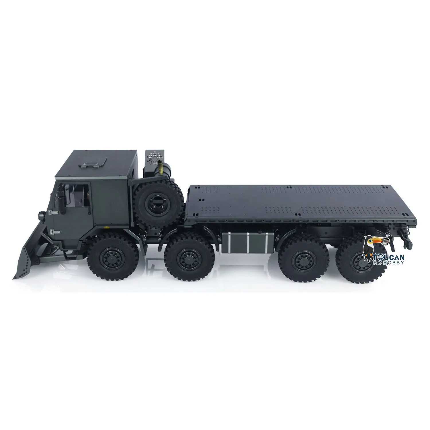 TOUCAN FAI DA TE 1/18 8X8 Metallo RC Camion Militare RTR Auto Da Trasporto Mini CAPO CUB3 2 Velocità Cambio Assale Serrature Unità di Fumo Modello di Hobby