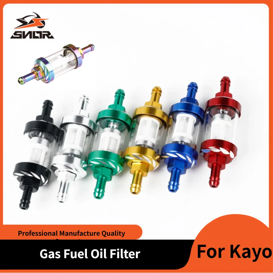 

Motorcycle Gas Fuel Oil Filter Aluminum Moto For Kayo BSE Apollo 110CC 125 140CC CRF50 70 ENDURO MX ATV Dirt Pit Bike Motocross