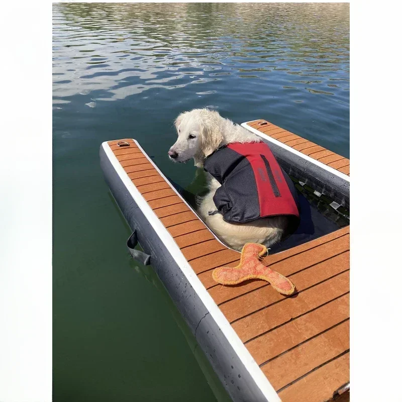 

Hot SalesSafe & Easy Claw-Friendly Inflatable Dog Pool Ramp Oversized Pup Plank Non-Slip Foam Deck Dog Ramp For Pools Lakes Boat