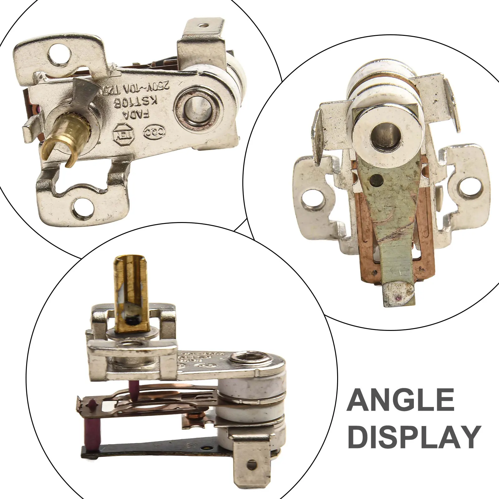 Thermostat Temperature Switch 2 Toasters Adjustable Temperature Switch Electric Irons Heating Bimetal Thermostat Bimetal