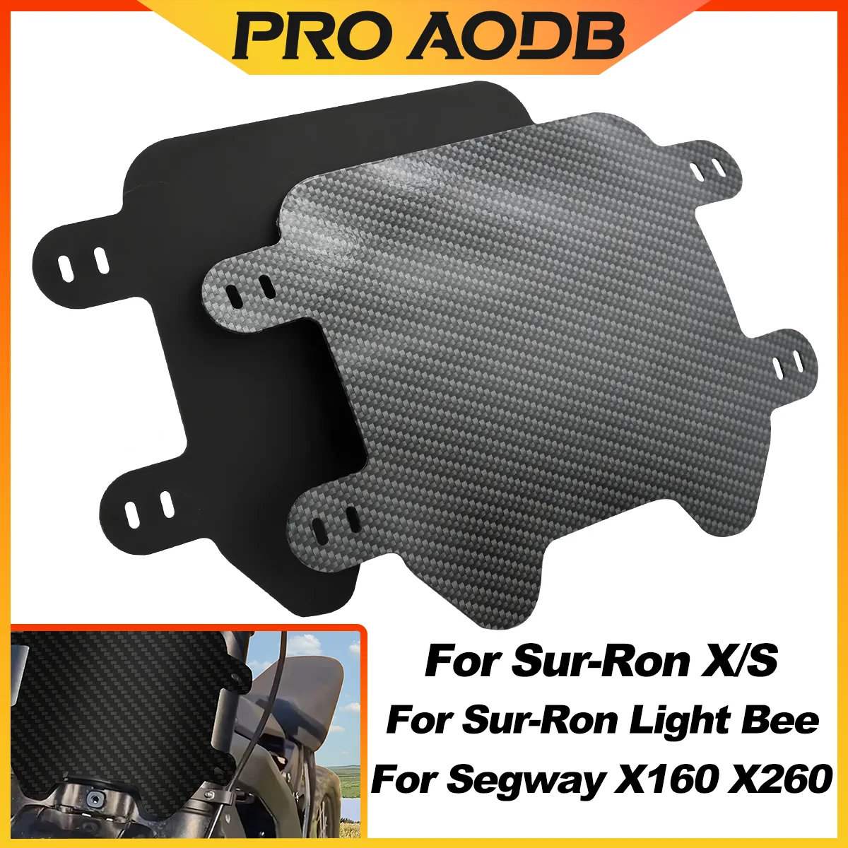 Front Number Plate Liecense Plate For Sur-Ron X/S TALARIA STING Segway X160 X260 SurRon Light Bee S X Electric Dirt Bike E-bikes