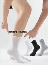 3 pairs of diabetic socks non-binding, men's and women's loose socks, wide top socks, breathable, moisture absorption