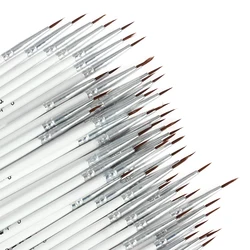 10PC/Set Fine Hand Painted Thin Hook Line Pen Drawing Detail Pen Paint Brush Nylon Acrylic Painting Pen Art Stationery Supplies