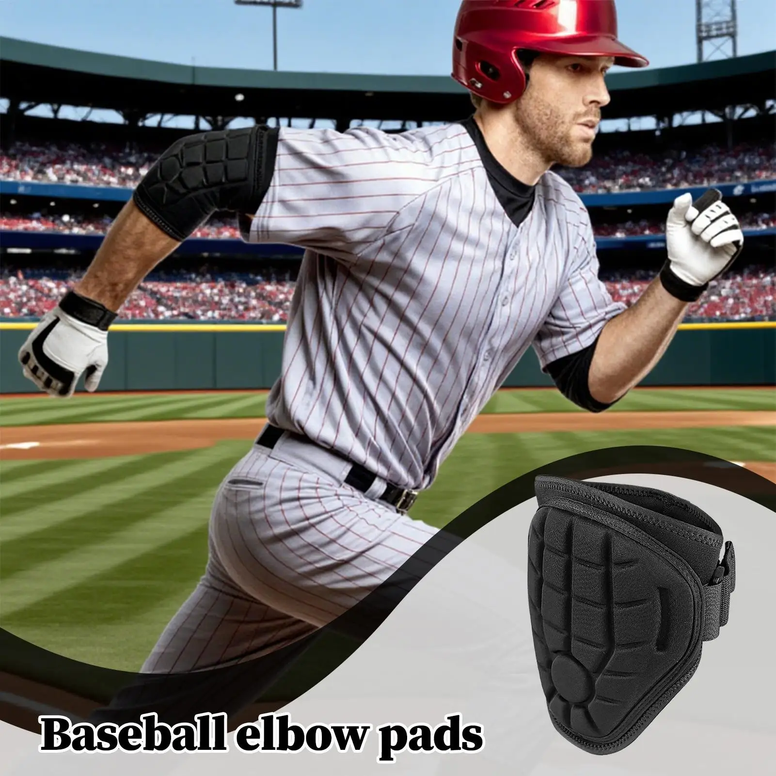البيسبول واقي للذراع تنفس إيفا قابل للتعديل درع الكبار البيسبول الكوع معدات الحماية ل الخليط الكبار المراهقين التدريب الضرب