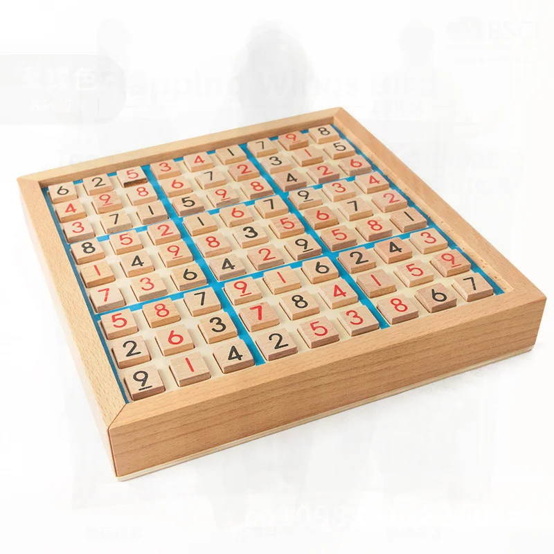 Houten Sudoku 9x9 Spel Schaakbord Educatief Bordspel voor Basisschoolkinderen Logisch Denkspeelgoed