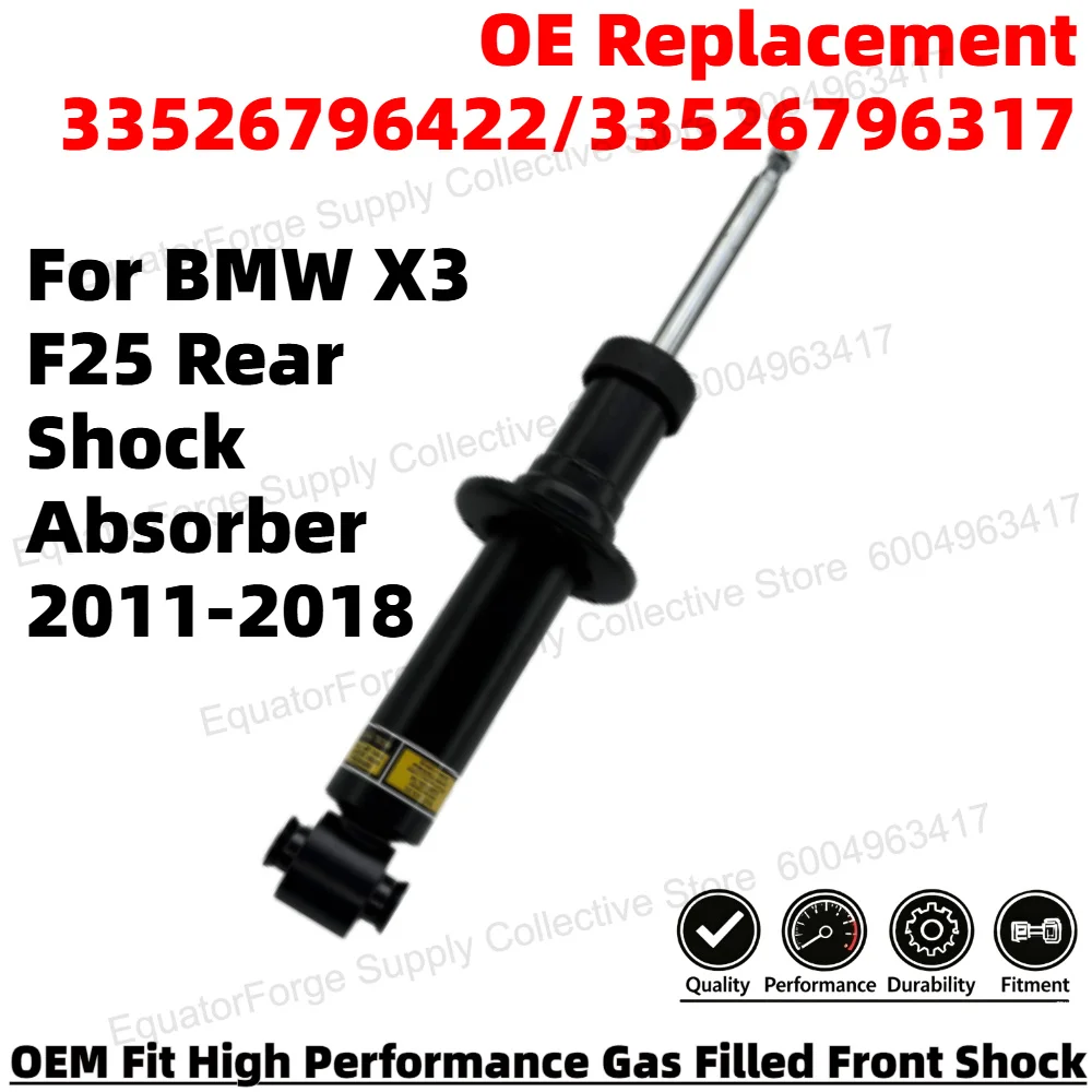 

High Performance Durable Rear Shock Absorber for BMW X3 F25 Smooth Ride OE Replacement 33526796422/33526796317