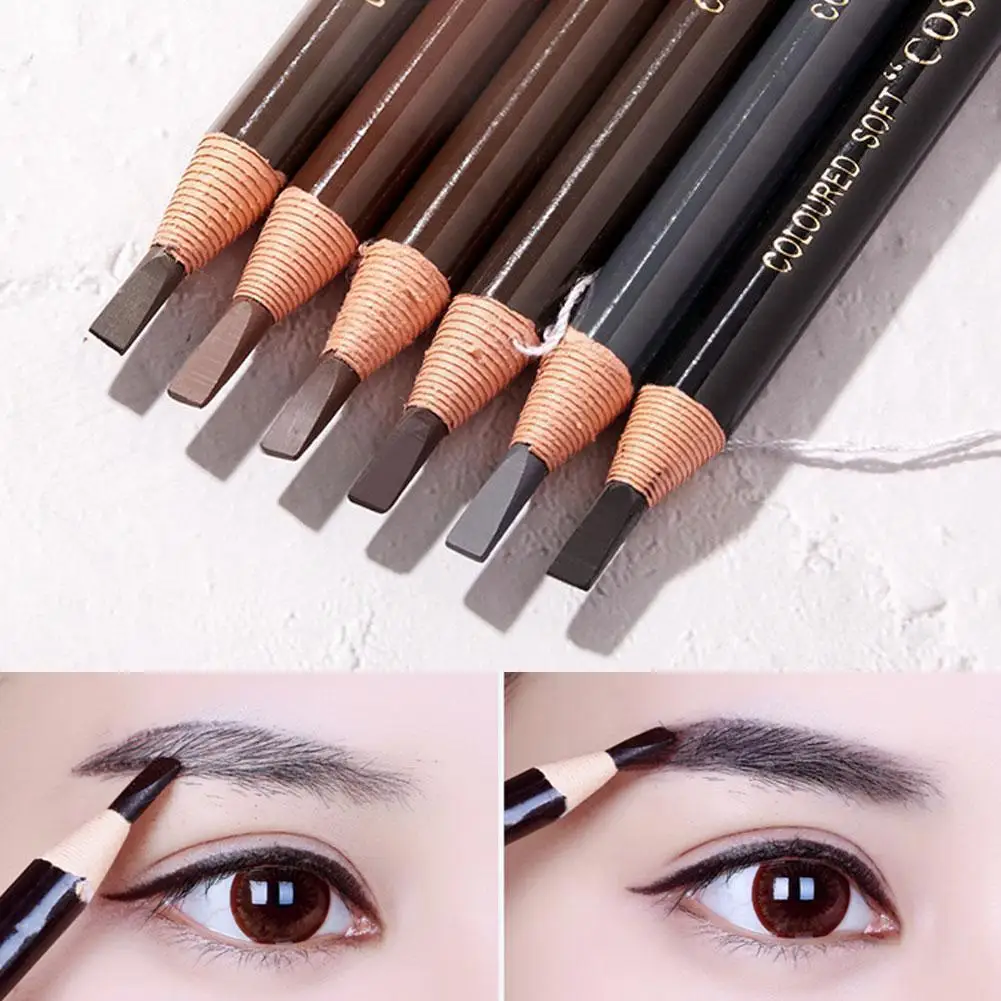 Ultra Fine Eyebrow 1pc Pencil Waterproof Eyebrow Tattoo Pencil Natural Eyebrow Long Pen Lasting Pencil Brow Microblade G4I4