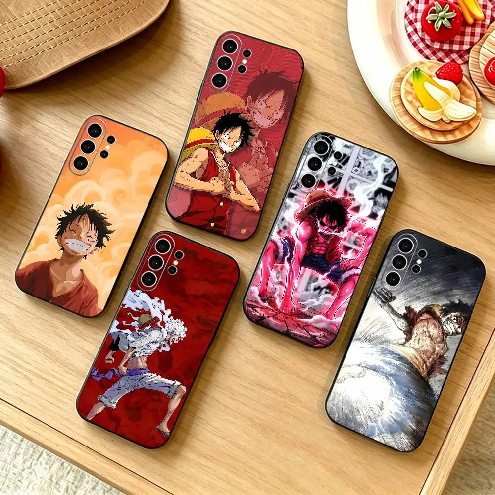 Straw Hat Luffy Eternal Legend Phone Case For Samsung S25,S24,S21,S22,S23,S30,Ultra,S20,Plus,Fe,Note,10,9,5G Black Cover