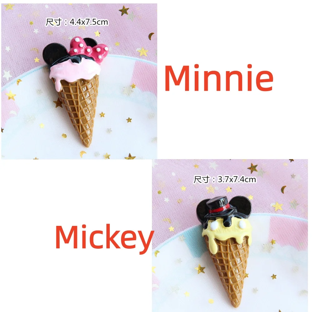 

Смола мультфильм ремесло Микки Минни мороженое конус наклейка на холодильник украшение кухня присоска железные ворота украшение игрушка