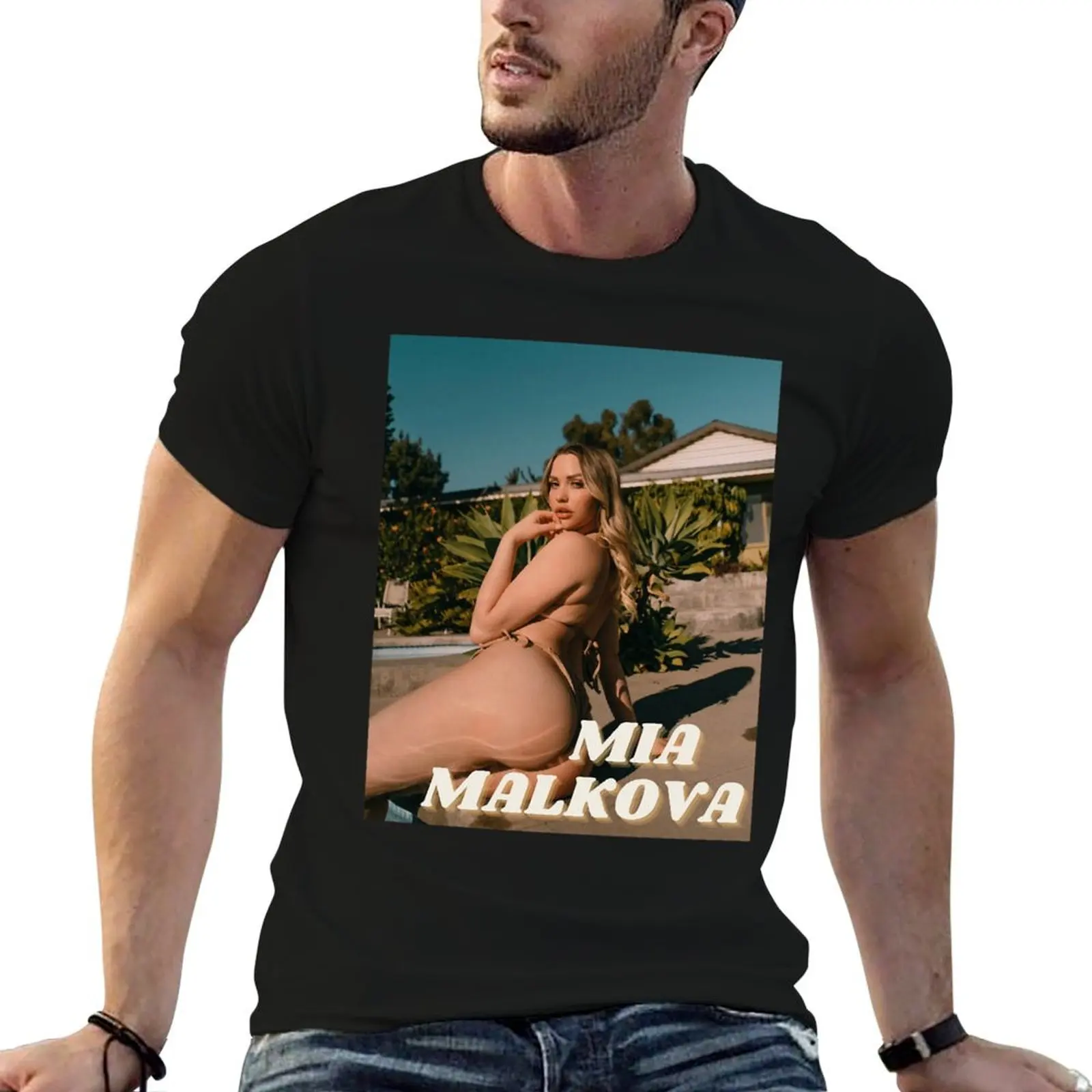 

t 100% dark luxury funny Mia shirt Malkova cotton brand t T-Shirt humor men shirts