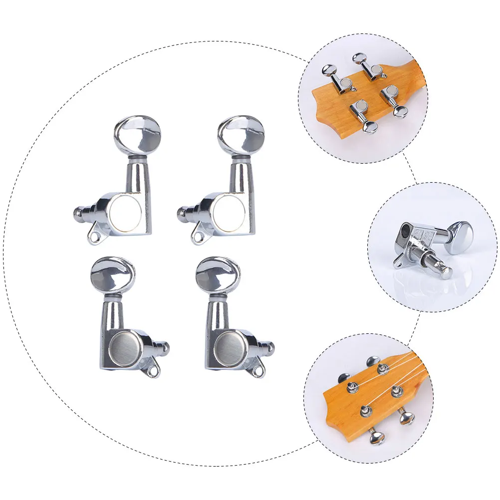 

4Pcs Full Closed Ukulele Tuning Pegs Professional Machine String Keys Replacement Parts Accessories For Guitar
