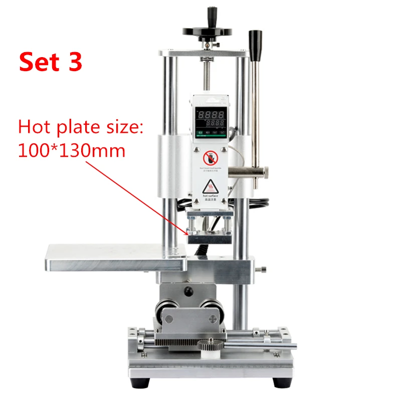 

Ручной термопресс 2-в-1, машина для горячего тиснения, бронзового тиснения, машина для горячего прокатки, круглая, плоская, двойного назначения, вариант 220 В, 110 В