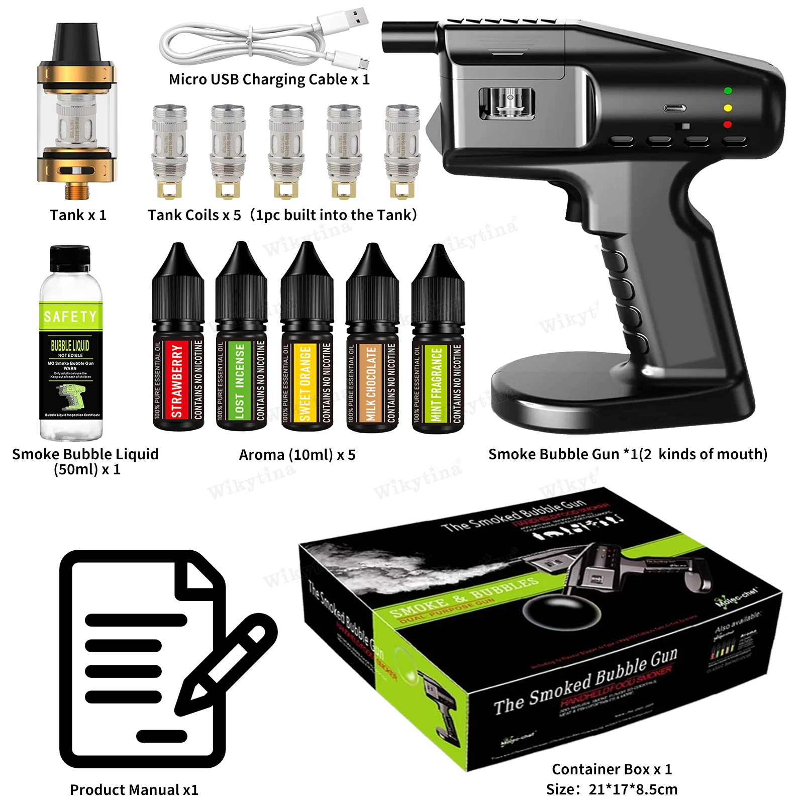 قابلة للشحن كوكتيل الدخان بندقية USB الغذاء المدخن يده نكهة الناسف مع رائحة للمنزل بار بارمان عدة المطبخ الجزيئي