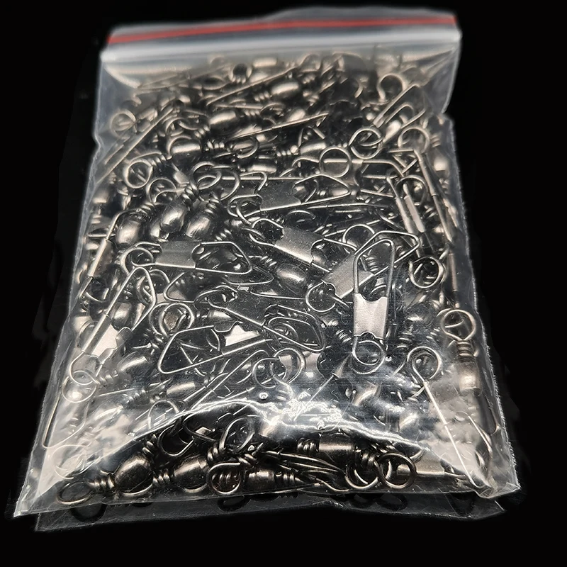 50 sztuk/partia złącze wędkarskie Pin łożysko obrotowe obrotowe zatrzask haczyk wędkarski złącze przynęty sprzęt wędkarski akcesoria Pesca