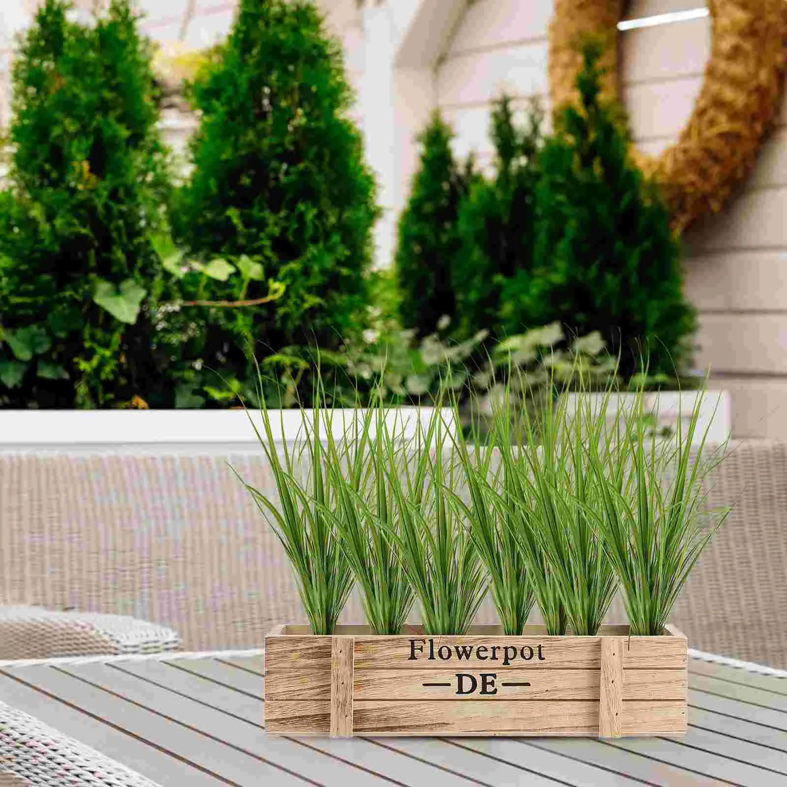 12 Pcs Artificial Shrub Plants Simulation Grass Tool Prop Model Decorative Creative Lifelike Decoration Simulated