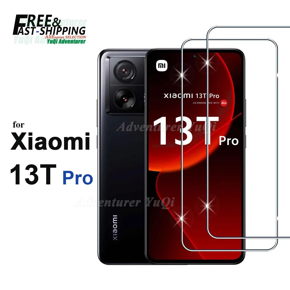 

Screen Protector For Xiaomi 13T Pro, Tempered Glass HD Crystal mica 9H Anti Scratch Case Friendly High Aluminum