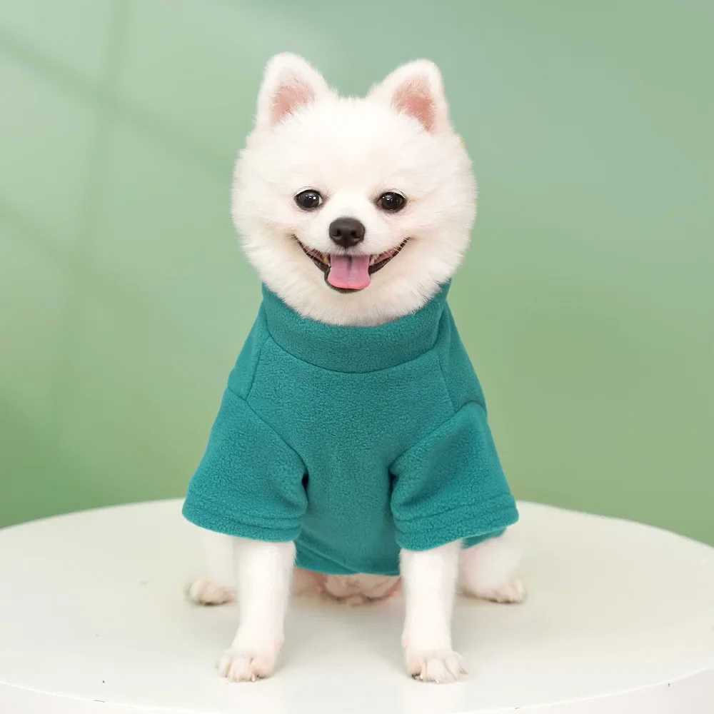 Pets Thick Warm Clothes Winter Pet Puppy Sweater for Large Dogs Cat Polar Fleece Coat with Traction Pet Supplies Dog Costume