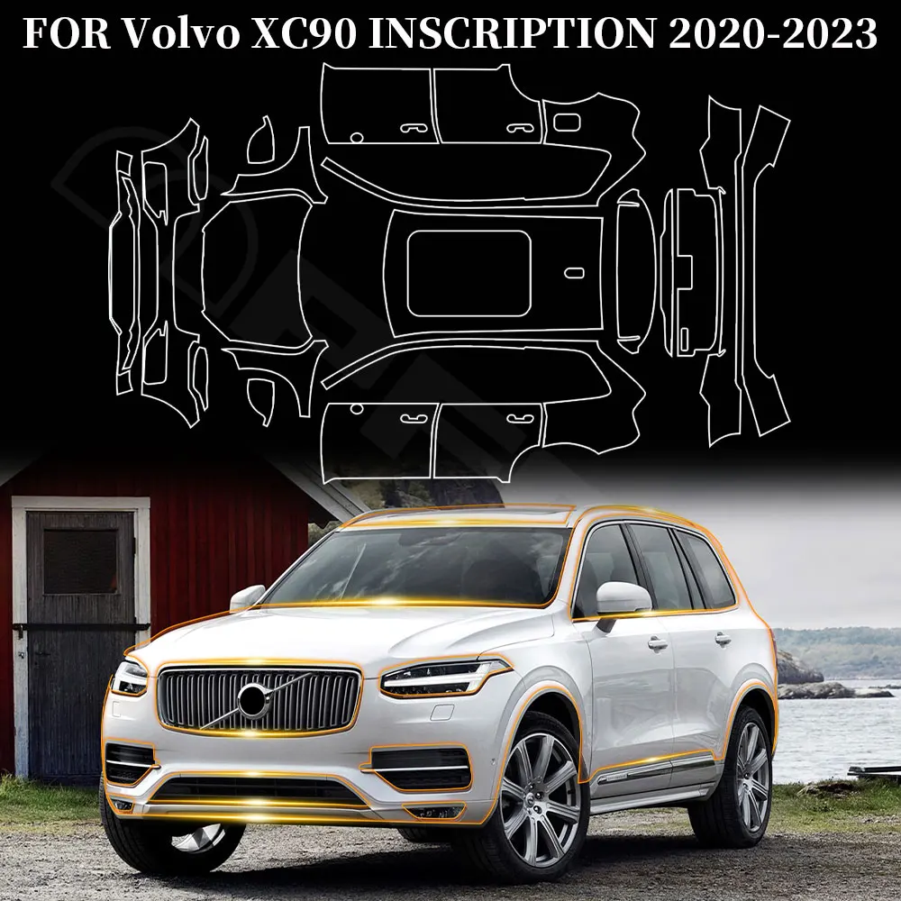 

PPF for Volvo XC90 INSCRIPTION 2020-2023 T5 T6 B5 B6 2020-23 Transparent Pre Cut PPF Paint Protection Film TPU Clear Sticker