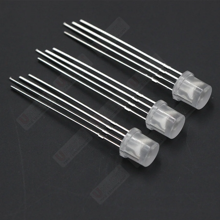 100pcs  F5 5mm Flat top Full colors Transparent/Foggy LEN RGB led diodes kits common anode Common Cathode diodes led chip bead