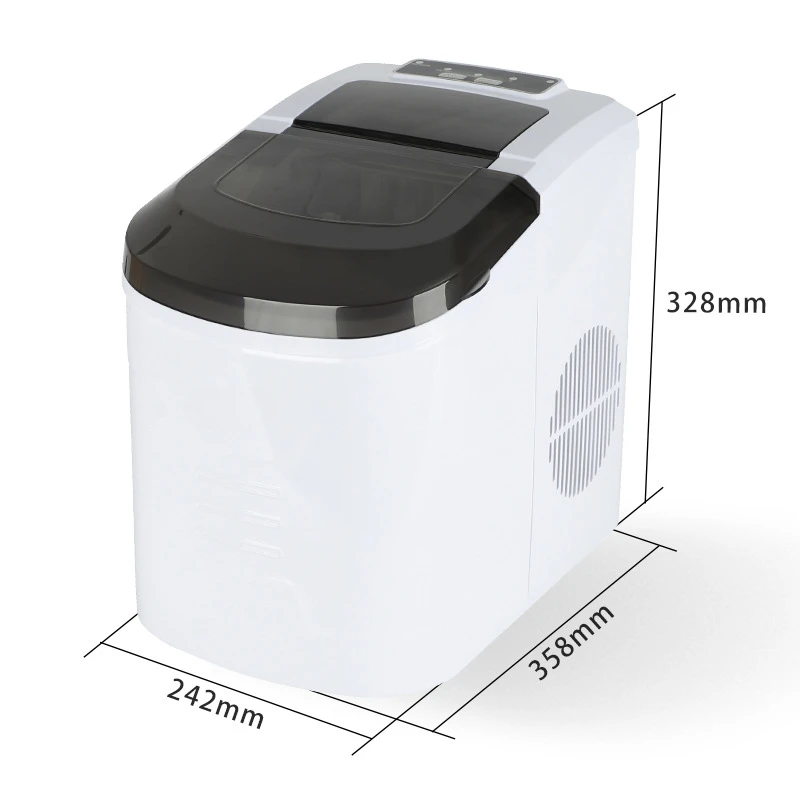 Household white portable mini bullet head ice manual ice maker