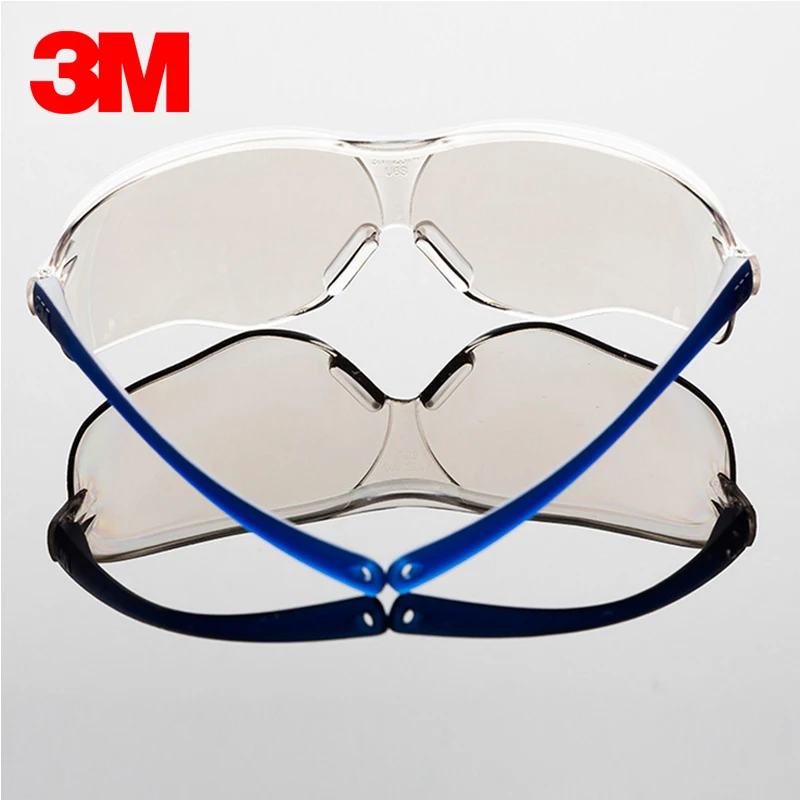 3M 10436 Safety Goggles Men Fashion Sunglasses Outdoor Work Sports Cycling Anti UV Shock Dust Resistantm UV Protection Glasses