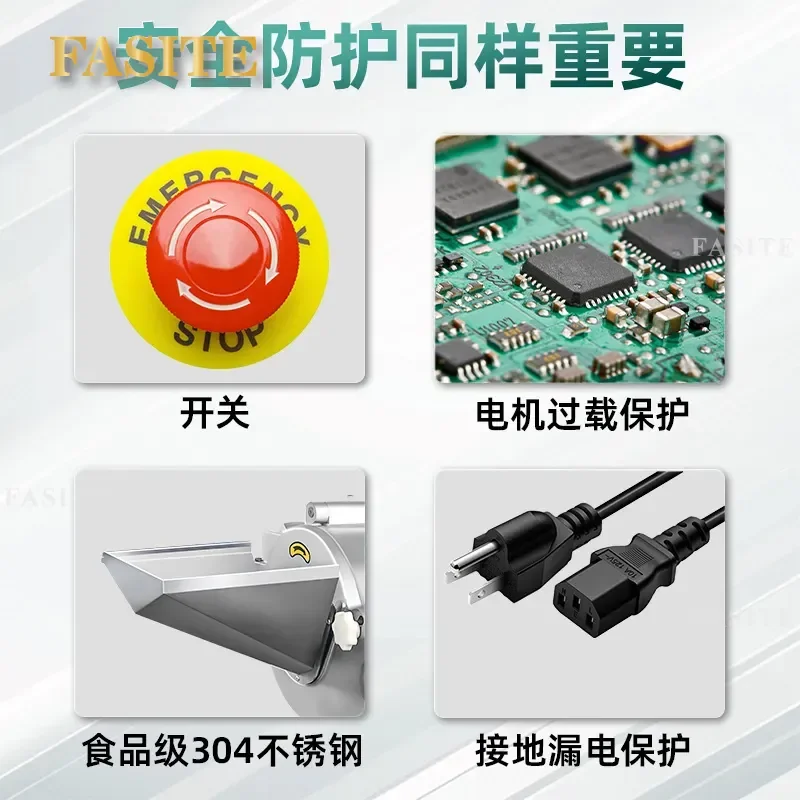 For Commercial Fully Automatic Slightly Frozen Pork Dicing Machine 3D Meat Granulator One-time Cutting High Efficiency