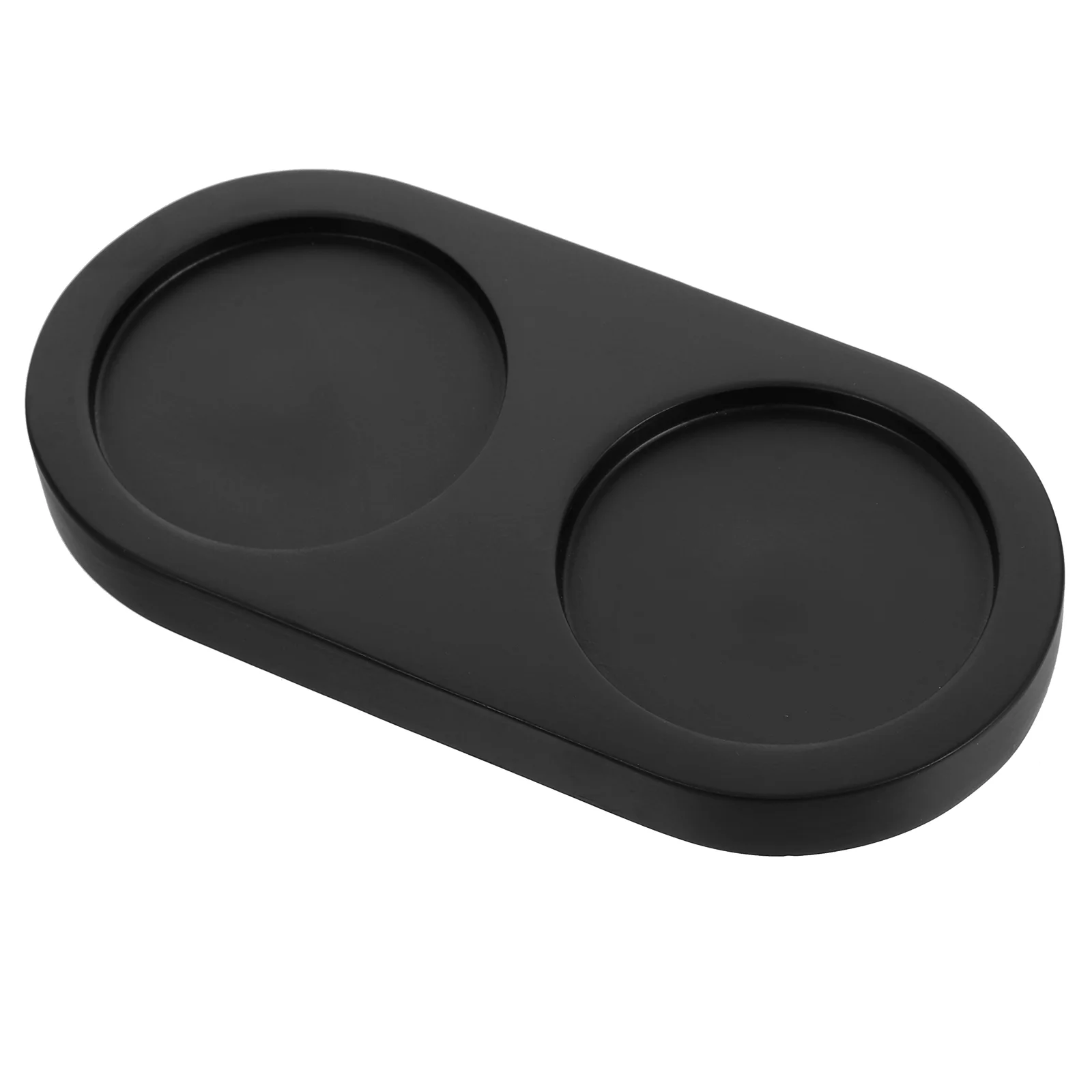 Cup Holder Grinder Base Salt and Pepper Tray Bracket Storage Black Counter Trays Kitchen Travel