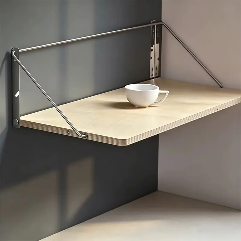 Hot Sale Home Office Drop Leaf Wall-Mounted Foldable Laptop Fold Out Down Wall Mount Multifunctional Writing Desk Folding Table